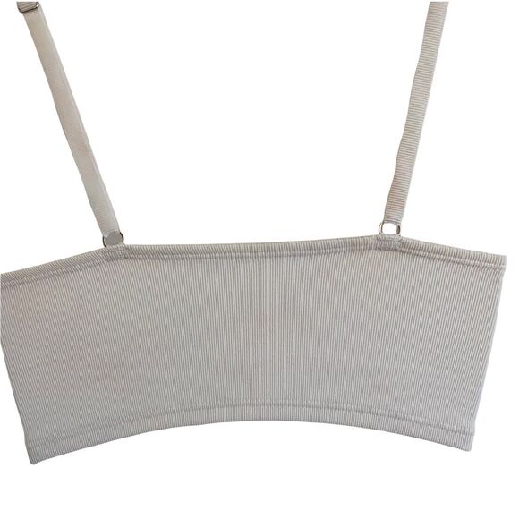 Free People XS Bralette Bianca Long Line Underwire Bra Ivory Lace Cups - Picture 6 of 10